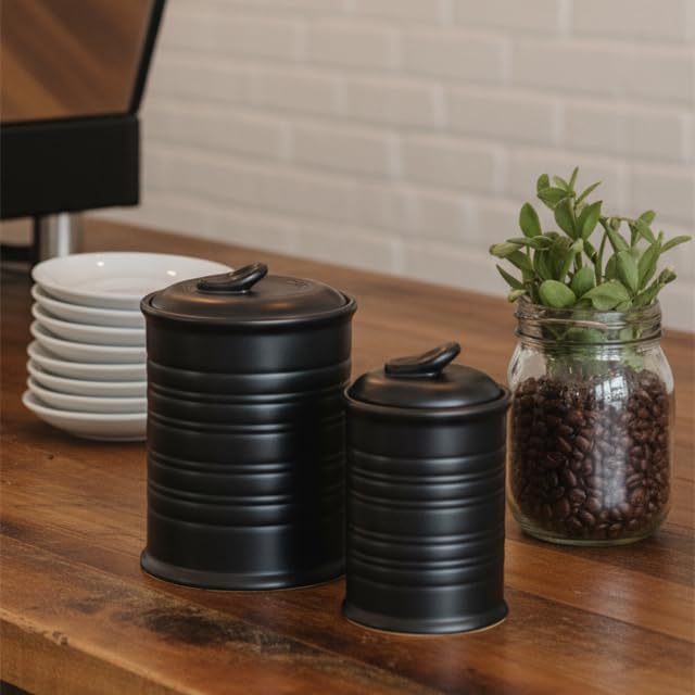 Nihow SET OF 2 CANISTER Matte Black