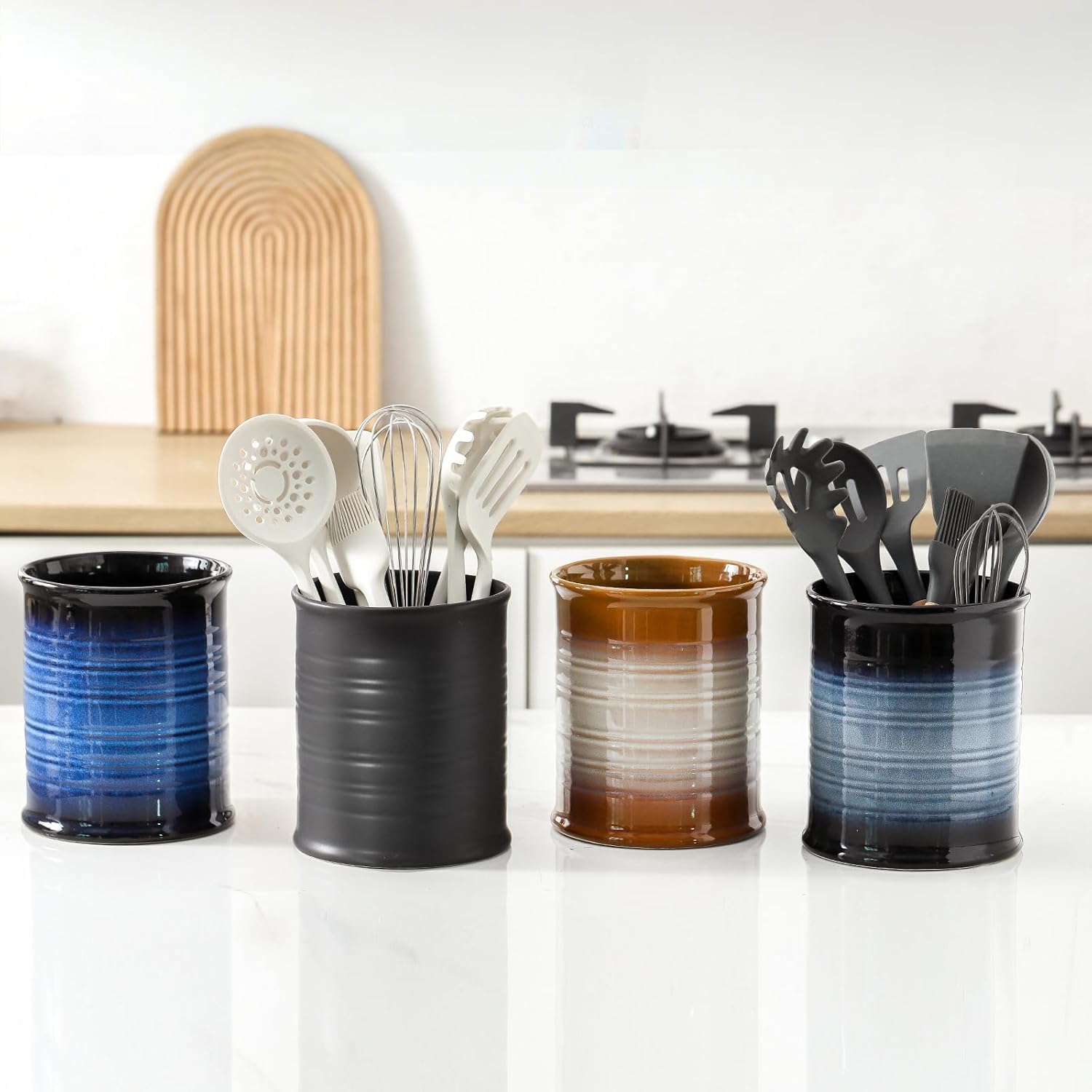 Nihow Utensil Holder Matte Black
