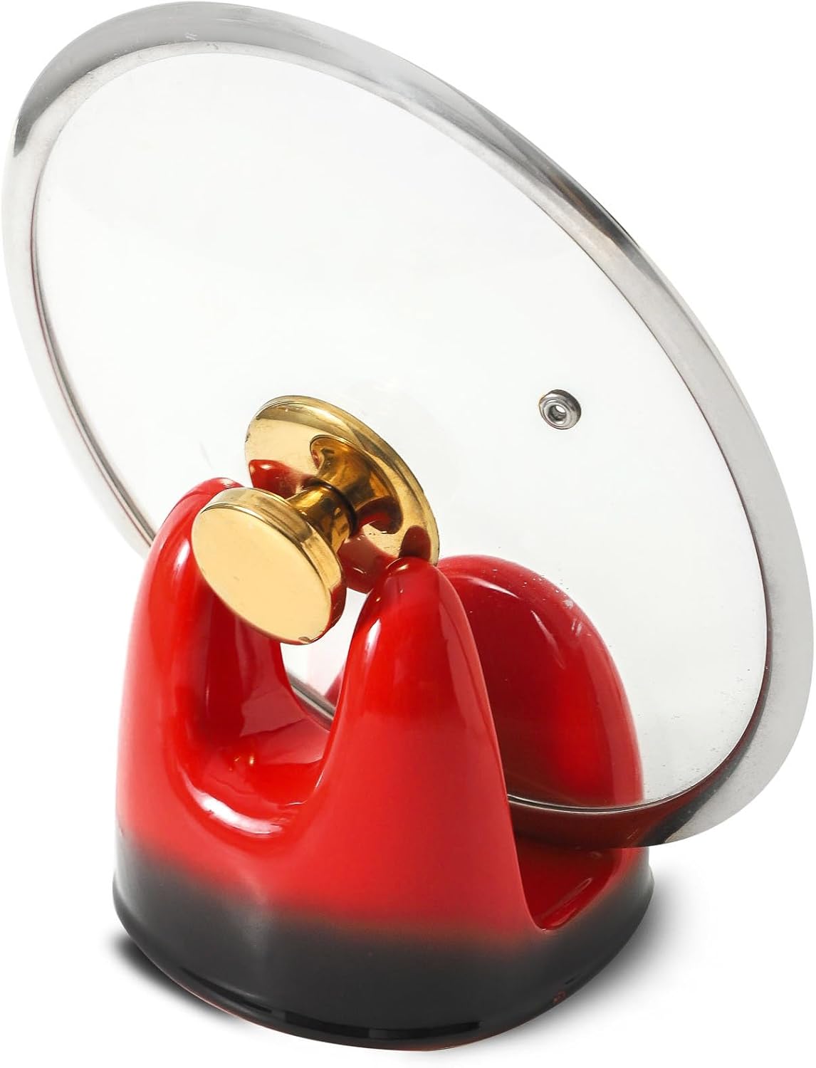 Nihow Pot Lid Holder  Black & Red