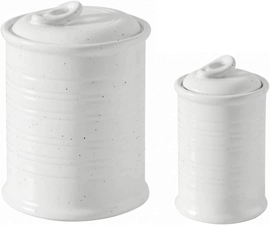 Nihow SET OF 2 CANISTER Matte White